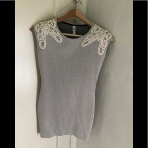 Slimming cotton pullover dress